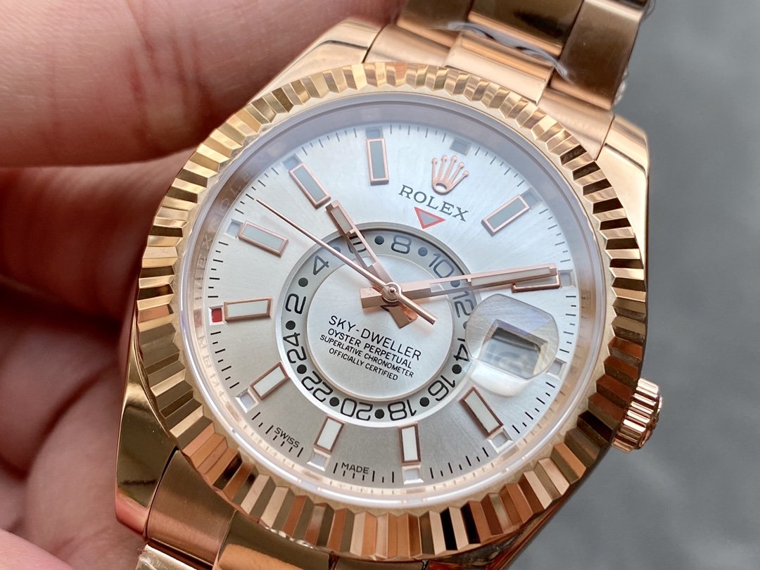 SKY-DWELLER ROSE GOLD 42 GREY DIAL