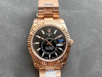 SKY-DWELLER 42 ROSE GOLD BLACK DIAL