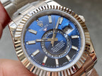 SKY-DWELLER 42 STEEL BLUE DIAL OYSTER BRACELET
