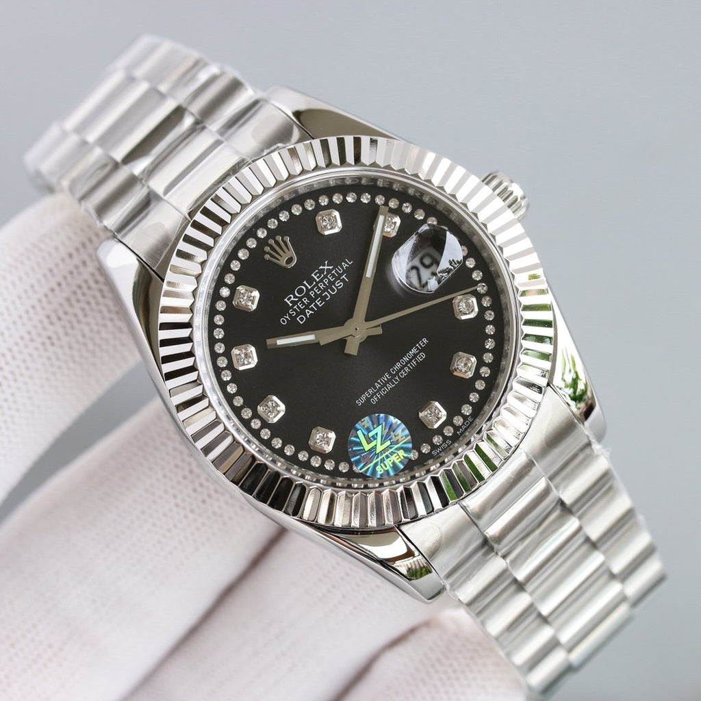 DATEJUST 41 STAINLESS STEEL CASE DIAMOND NUMERALS