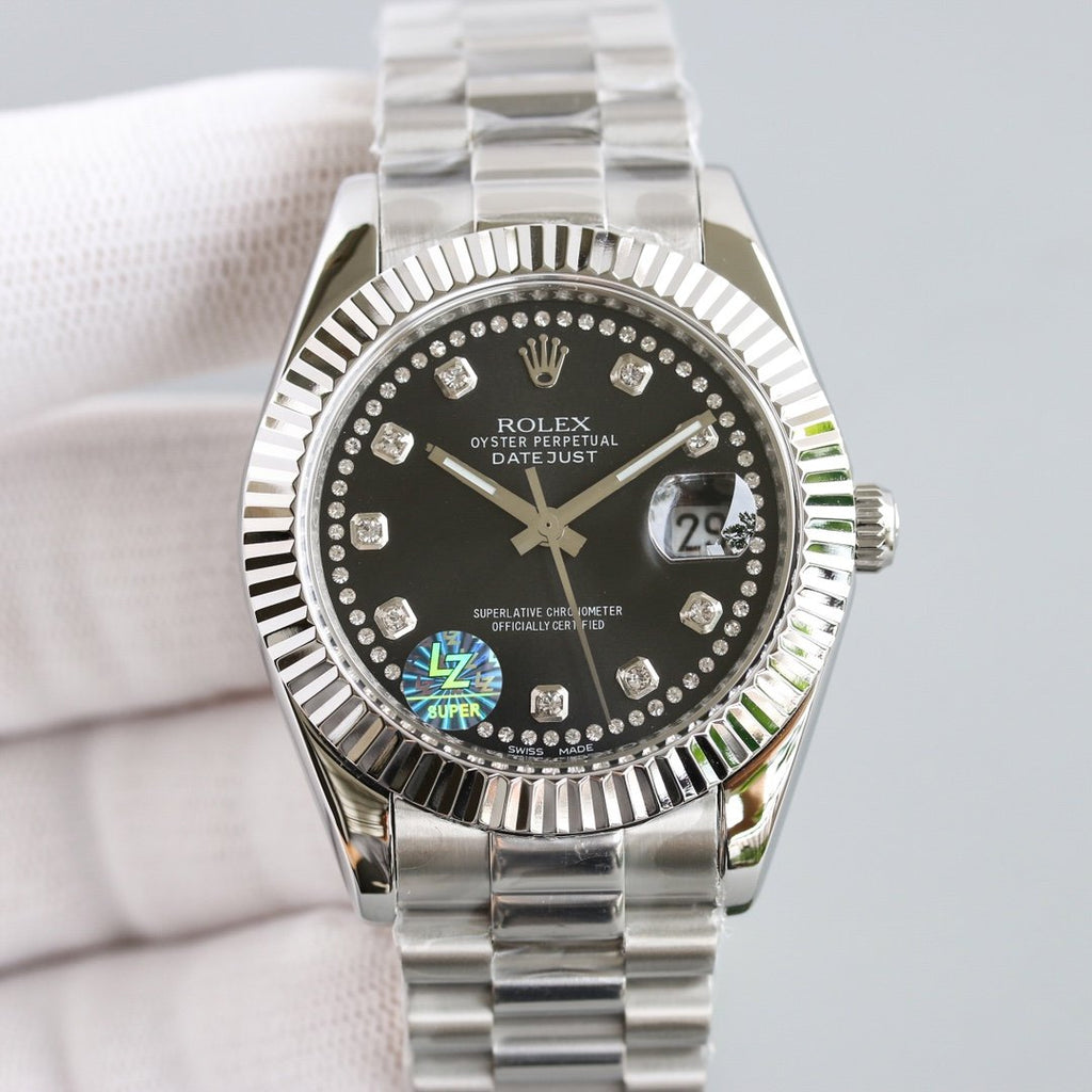 DATEJUST 41 STAINLESS STEEL CASE DIAMOND NUMERALS