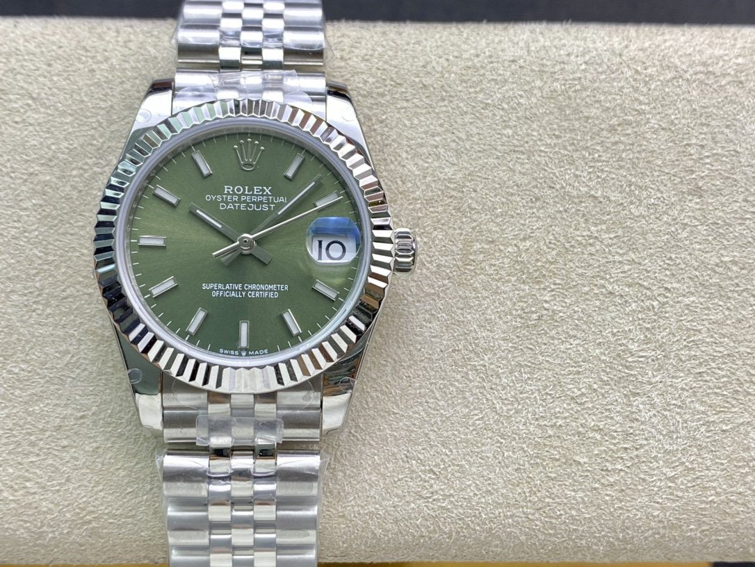 DATEJUST 41MM STAINLESS STEEL KHAKI DIAL