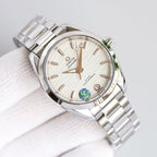 AQUA TERRA 150M CO-AXIAL 34MM STAINLESS STEEL CREAM DIAL