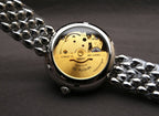 DEVILLE PRESTIGE 32MM STEEL DIAMOND BEZEL BLUE MOP DIAL