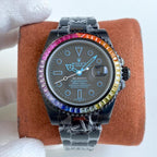 SUBMARINER DATE 40 CUSTOM RAINBOW BLACK BLUE LIMITED EDITION