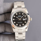 DATEJUST 41MM STEEL SMOOTH BEZEL DIAMOND NUMERALS