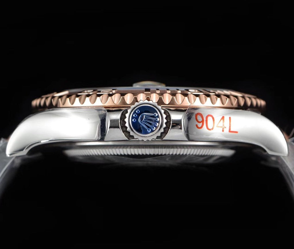 YACHT-MASTER EVEROSE GOLD BLACK DIAL