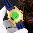 SUBMARINER DATE 40 GOLD CASE RUBBER STRAP