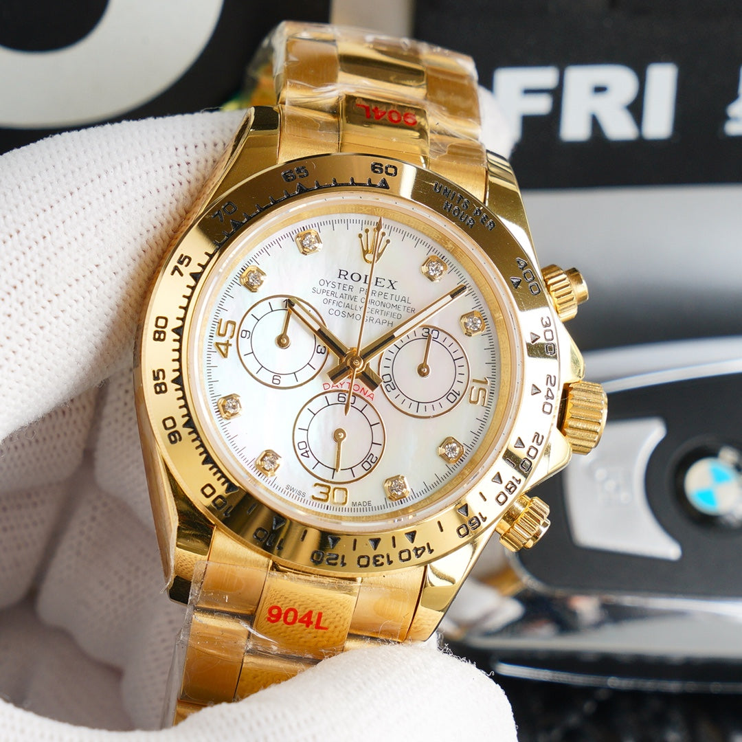 DAYTONA GOLD 40MM DIAMOND NUMERALS