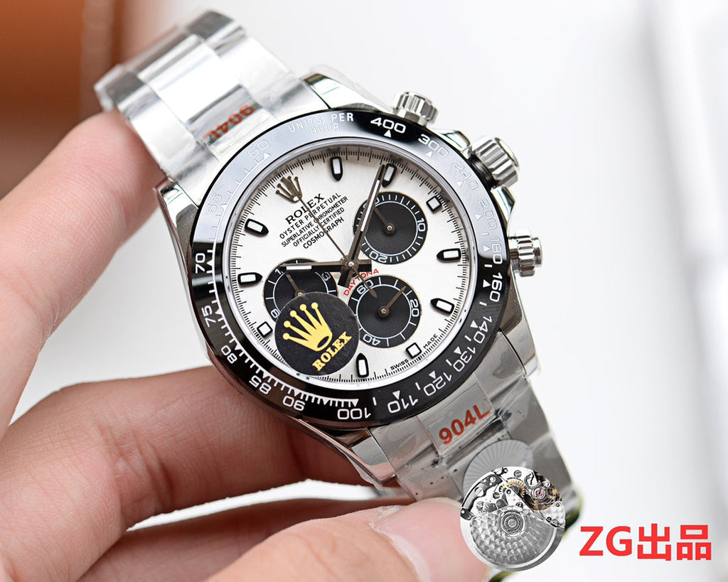 DAYTONA 40MM BLACK CERAMIC PANDA DIAL