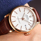 OYSTER PERPETUAL 41MM WHITE DIAL DIAMOND NUMERALS