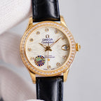 CONSTELLATION 33MM AUTOMATIC GOLD DIAMOND BEZEL