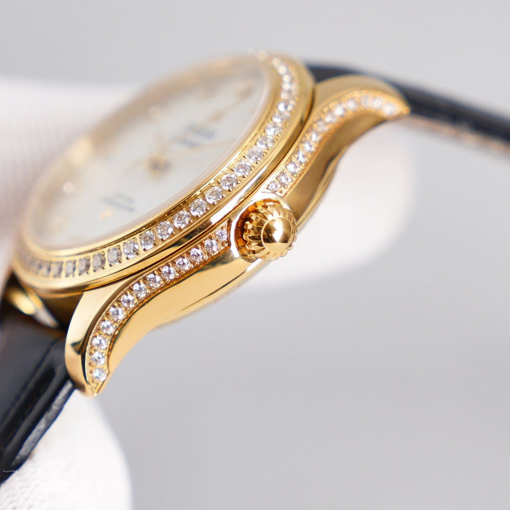CONSTELLATION 33MM AUTOMATIC GOLD DIAMOND BEZEL