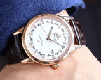 SEAMASTER GLOBEMASTER 40MM WHITE DIAL ANNUAL CALENDAR