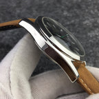 SEAMASTER AQUA TERRA 150M STEEL CASE BLACK DIAL BROWN LEATHER