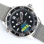 SEAMASTER DIVER 300 BLACK CERAMIC TITANIUM MESH