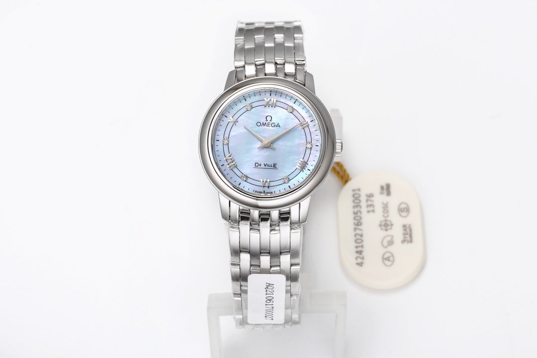DEVILLE PRESTIGE 27MM STEEL ICE BLUE DIAL