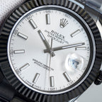 DATEJUST 41MM CUSTOM BLACK PVD WHITE DIAL