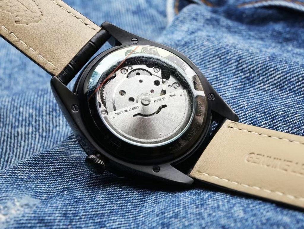 SEMASTER 41MM CO-AXIAL GREY DIAL LEATHER STRAP
