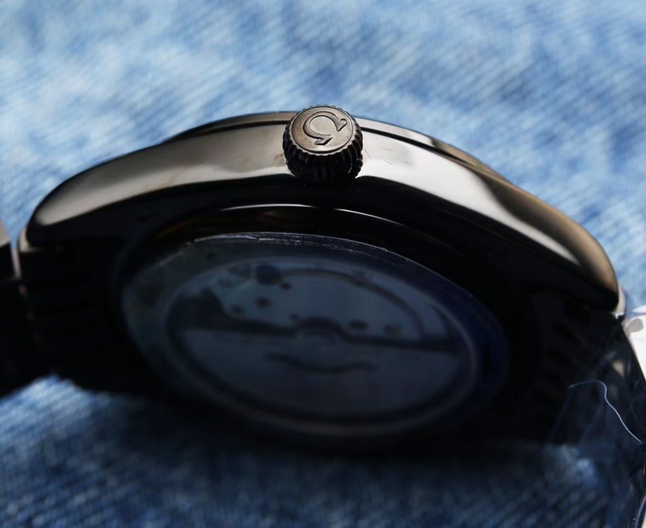 SEMASTER 41MM CO-AXIAL GREY DIAL LEATHER STRAP