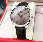 SEMASTER 41MM CO-AXIAL GREY DIAL LEATHER STRAP