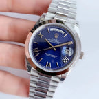 DAY-DATE 41MM STAINLESS STEEL BLUE DIAL